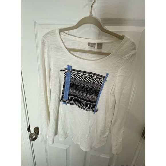 Chicos women’s bundle lot cardigan and long sleeved shirt size 0 or small - Picture 4 of 13